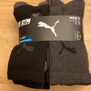 Puma Brand new 8 pack Men’s Crew Socks